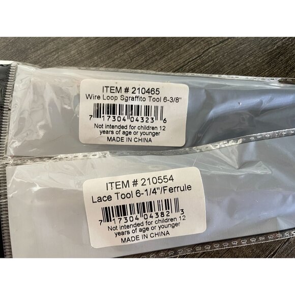 Sculpey III Oven Bake clay with tools 4 oz white Richeson wire loop and lace too - Picture 6 of 6